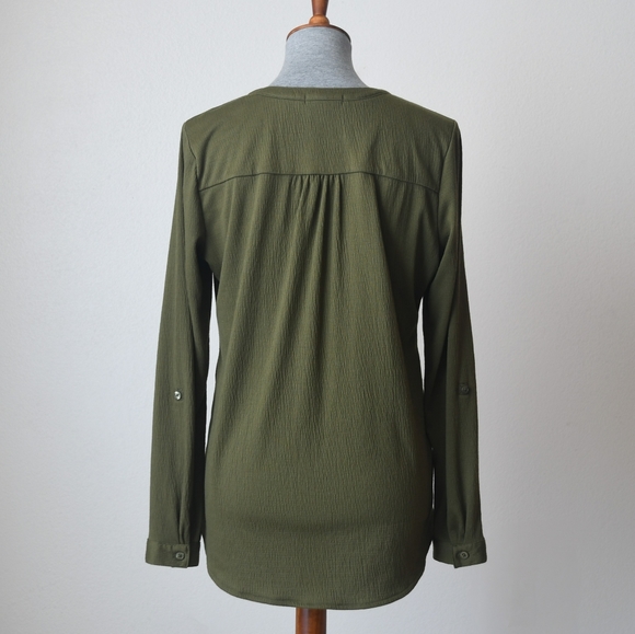 Westport 1962 Green V-Neck Tunic - Picture 3 of 4